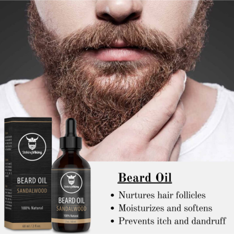 striking viking beard oil features