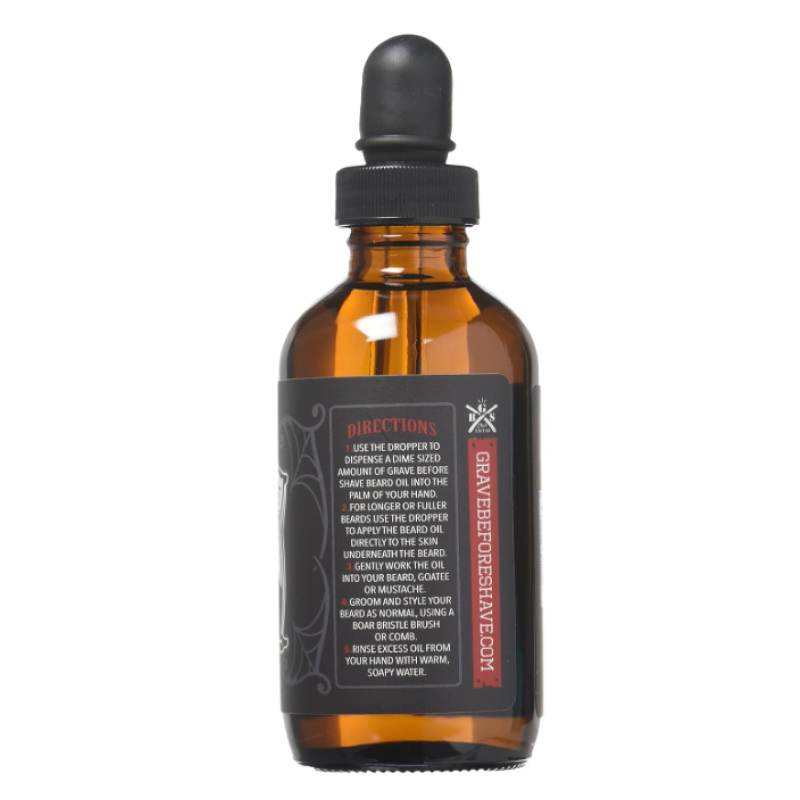 grave before shave product image ingredients beard oil